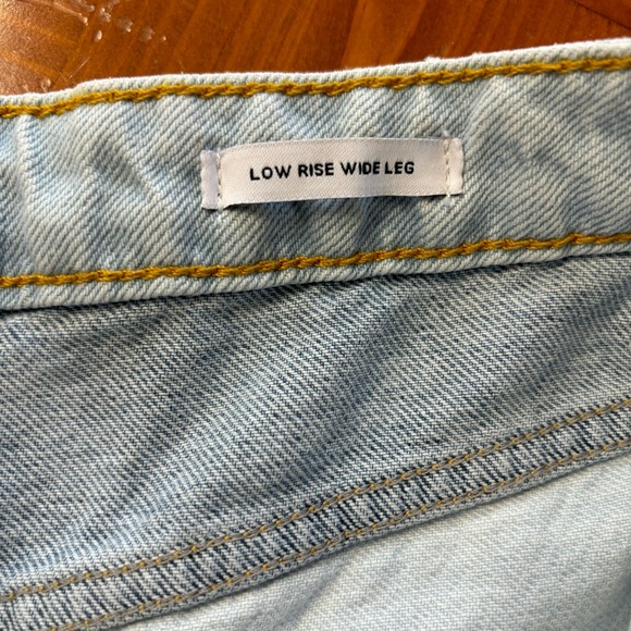 NWT Forever 21 Color-blocked Women’s Low Rise Wide Leg Jeans Size 30 - Picture 10 of 16